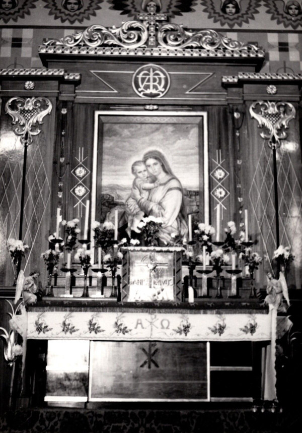  Mikołów kościół prezbiterium lata 50-te XX wieku. 